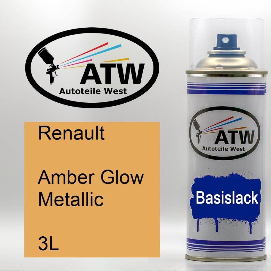 Renault, Amber Glow Metallic, 3L: 400ml Sprühdose, von ATW Autoteile West.